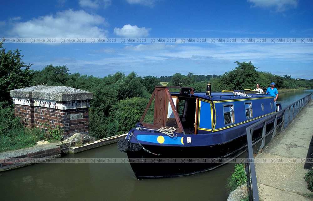 canal boat iron trunk aqueduct Milton Keynes