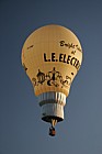 L.E.Electrical hot air balloon taking off