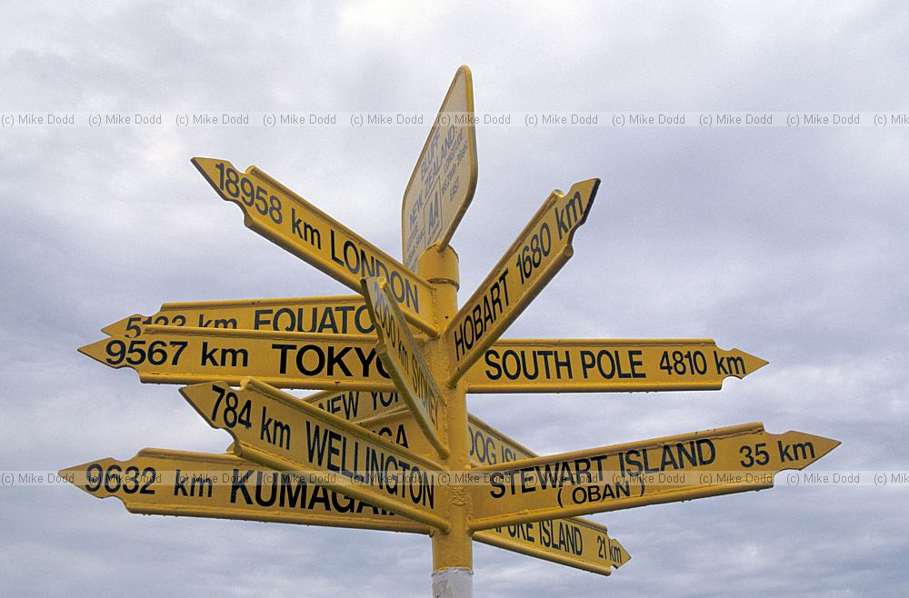 Signpost Bluff south island