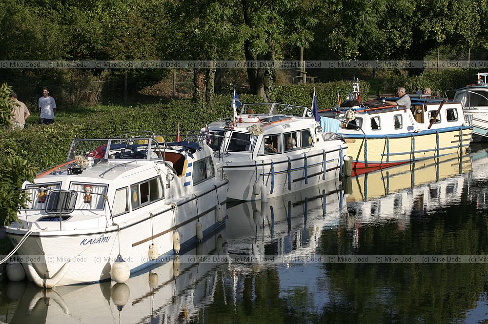 River boats on canal Fenny Stratford