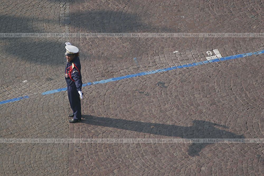 Traffic warden Arc de Triomphe Paris