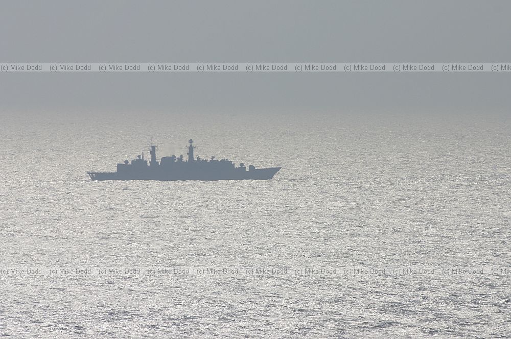 Warship off Plymouth
