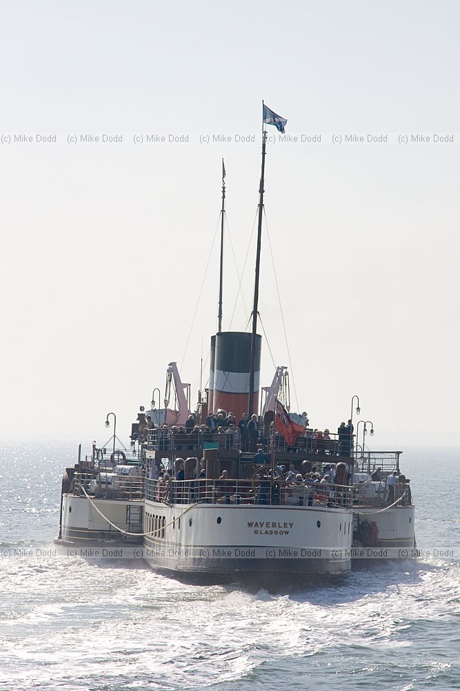 Waverley paddle steamer last sea going paddle steamer in the world at Southend summer 2008