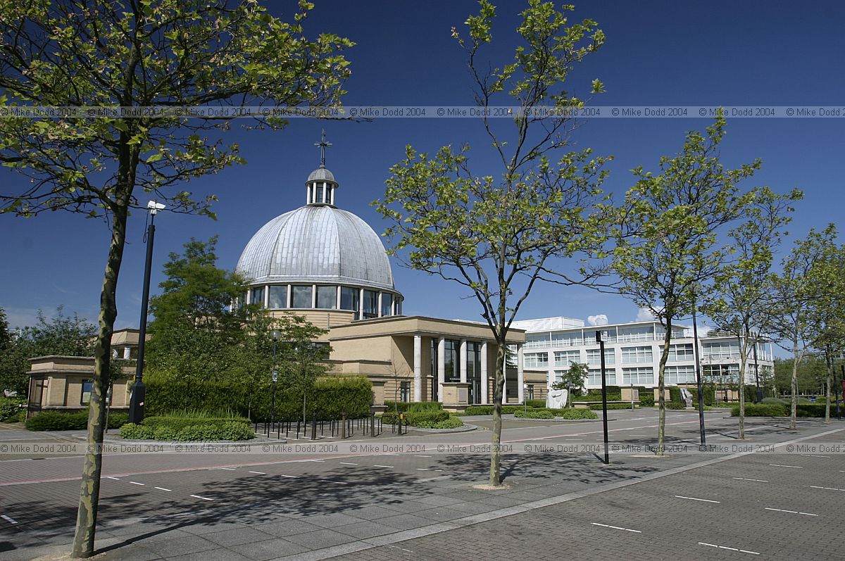 Platanus x hispanica London Plane Church of Christ the cornerstone, central Milton Keynes