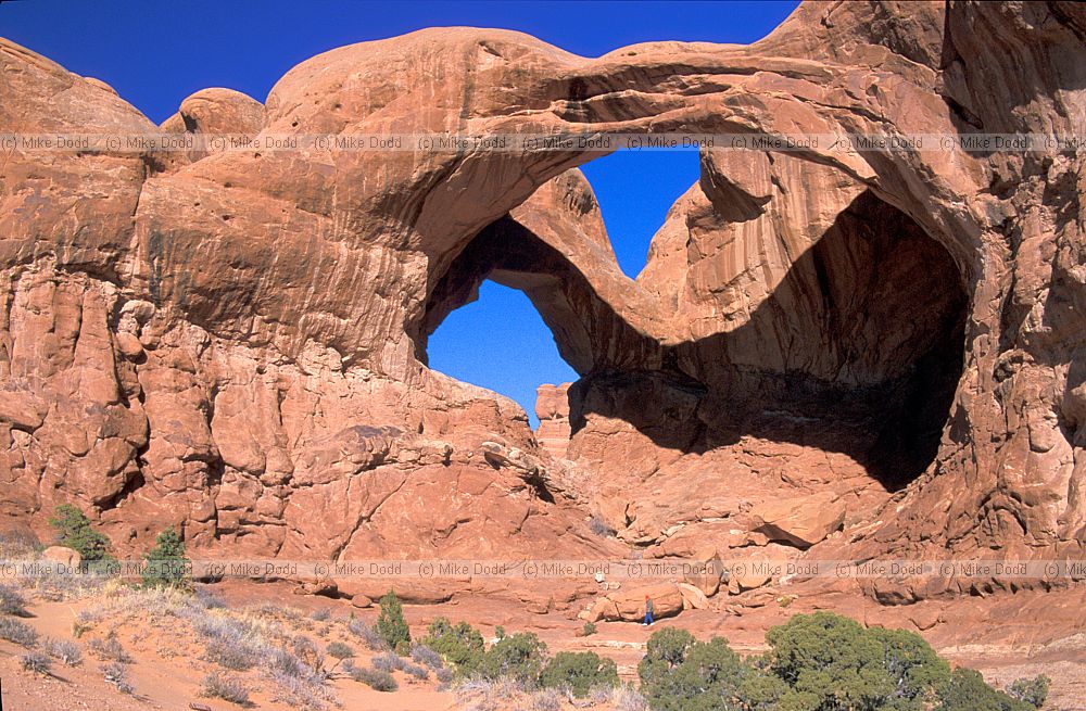 Double arch Arches national park Utah