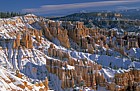 Bryce canyon National park Utah with snow