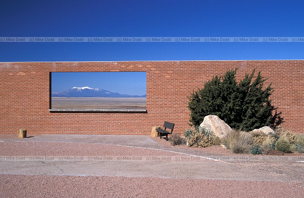 view through hole in the wall meteor crater Arizona