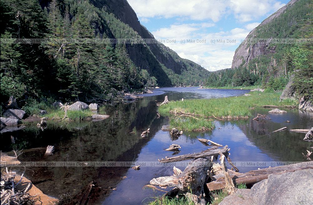 Avalanche lake Adirondacks New York state