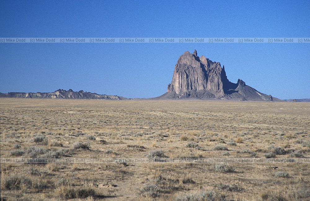 volcanic dyke Ship rock New Mexico