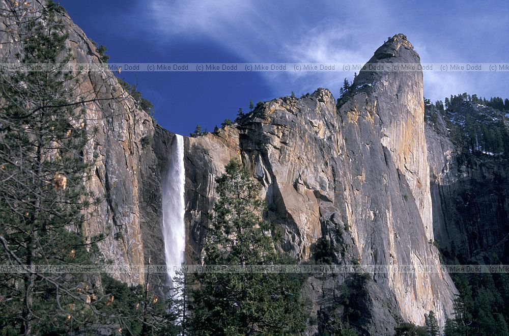 Bridal veil falls Yosemite national park California