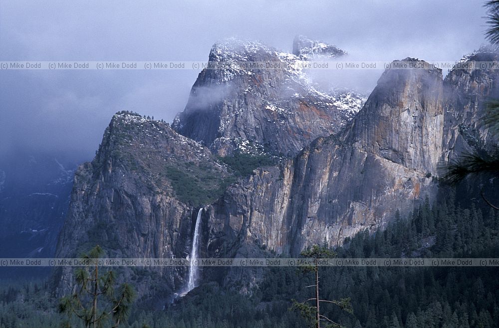 Bridal veil falls Yosemite national park California