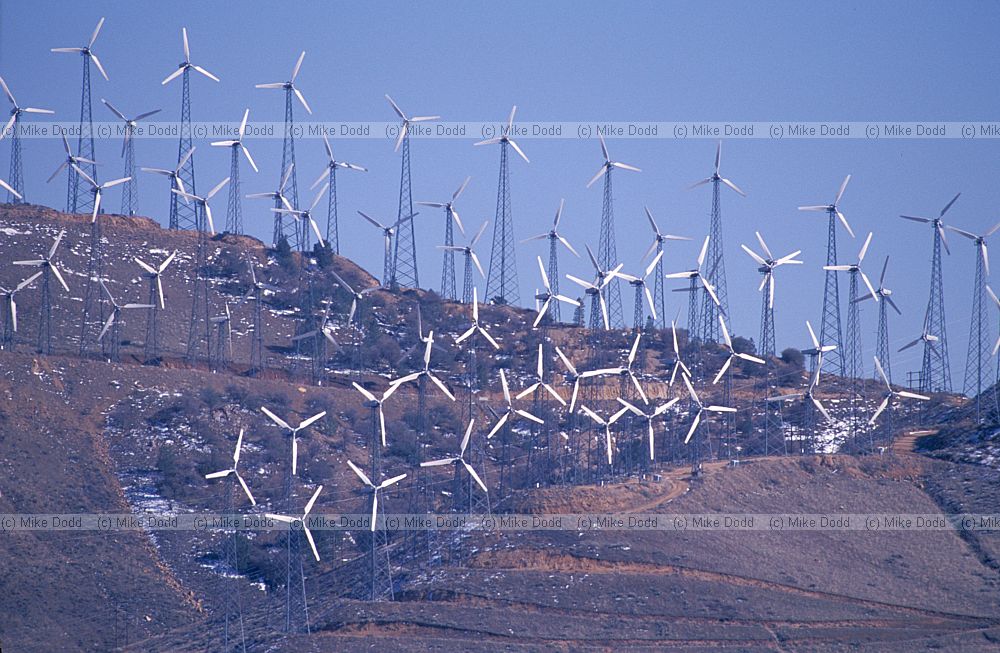 wind turbines California