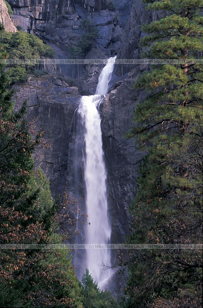 waterfall in Yosemite valley Calfornia