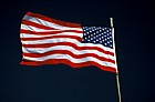 American flag Everglades Florida
