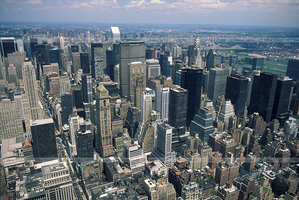 Manhatten New York from Empire state building