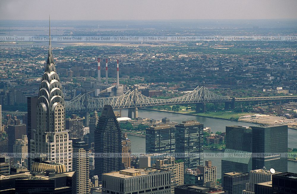 Manhatten New York from Empire state building