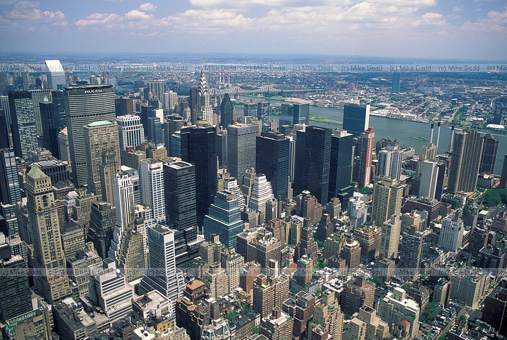 Manhatten New York from Empire state building