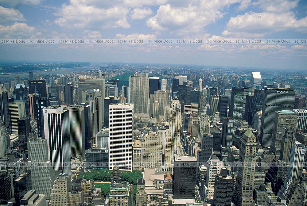 Manhatten New York from Empire state building