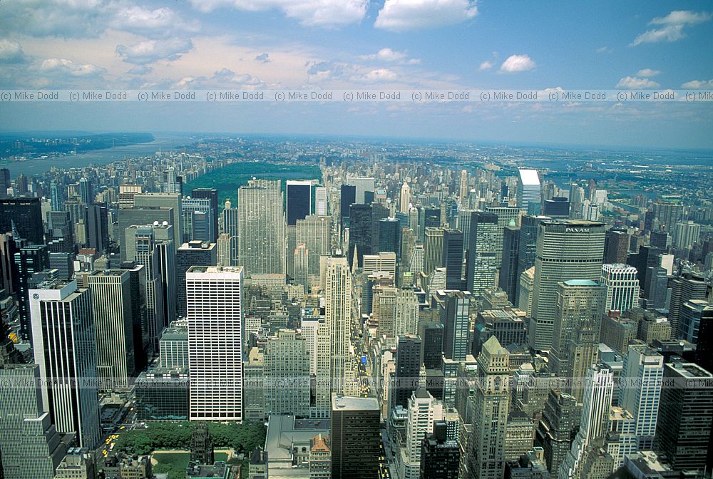 Manhatten New York from Empire state building