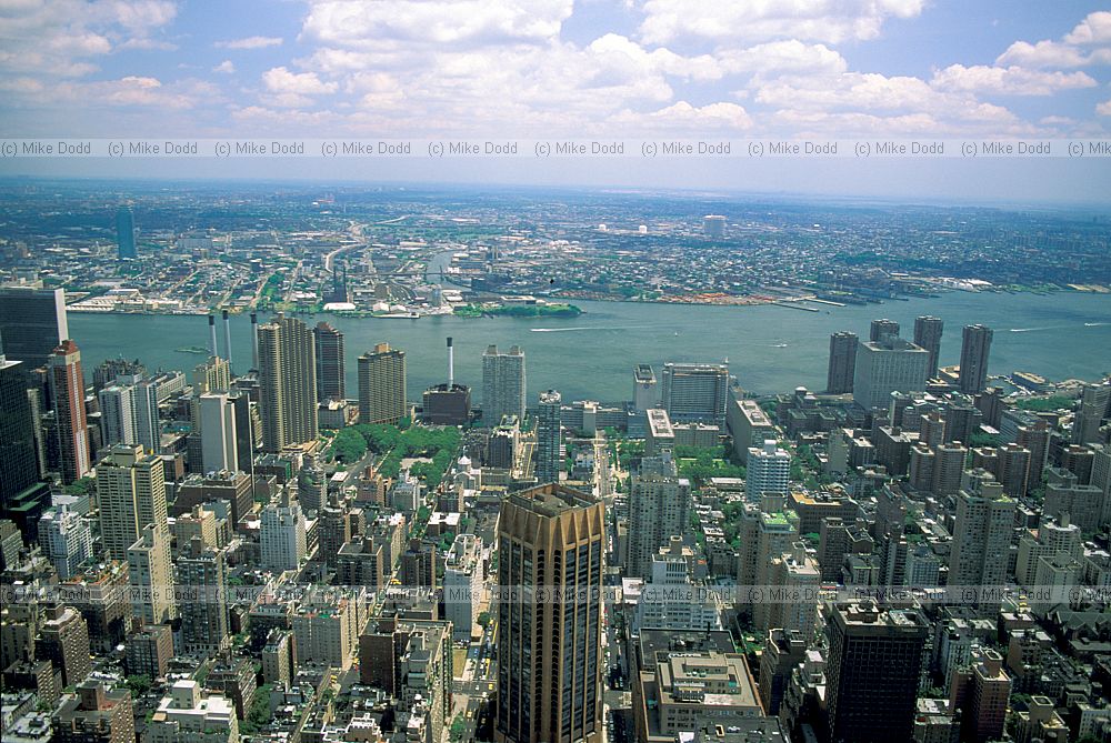 Manhatten New York from Empire state building