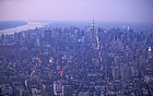 Manhatten New York from World trade centre dusk