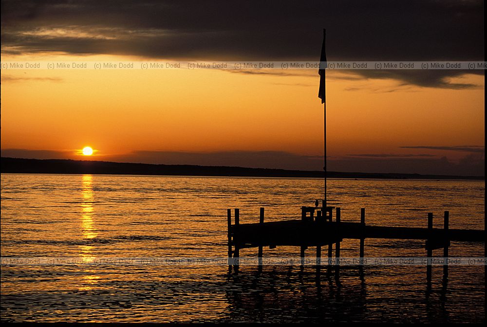 Sunset Cayuga lake Ithaca NY