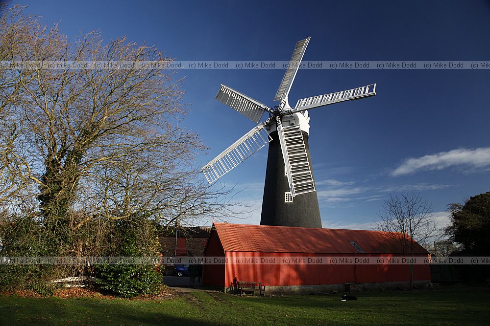 Burgh le Marsh windmill tower mill with 5 sails Lincolnshire