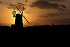 Cley tower mill Norfolk sunset