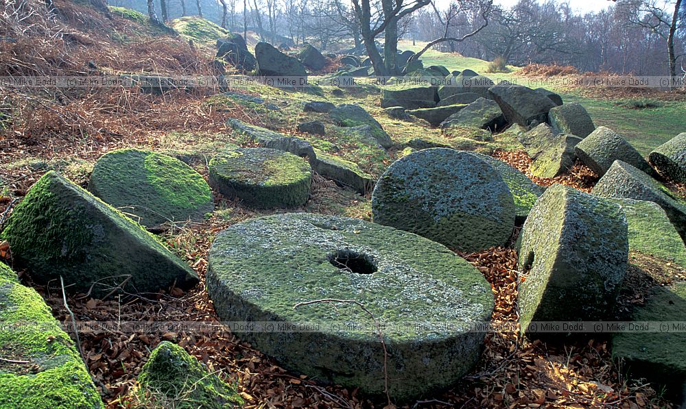 Millstones hathersage peak district