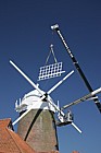 Replacing sails on Caldecotte windmill