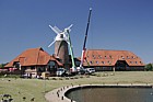 Replacing sails on Caldecotte windmill